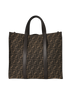 FF Jacquard Tote Bag, &pound;1,100, Handbags, Brown, Canvas, Back view